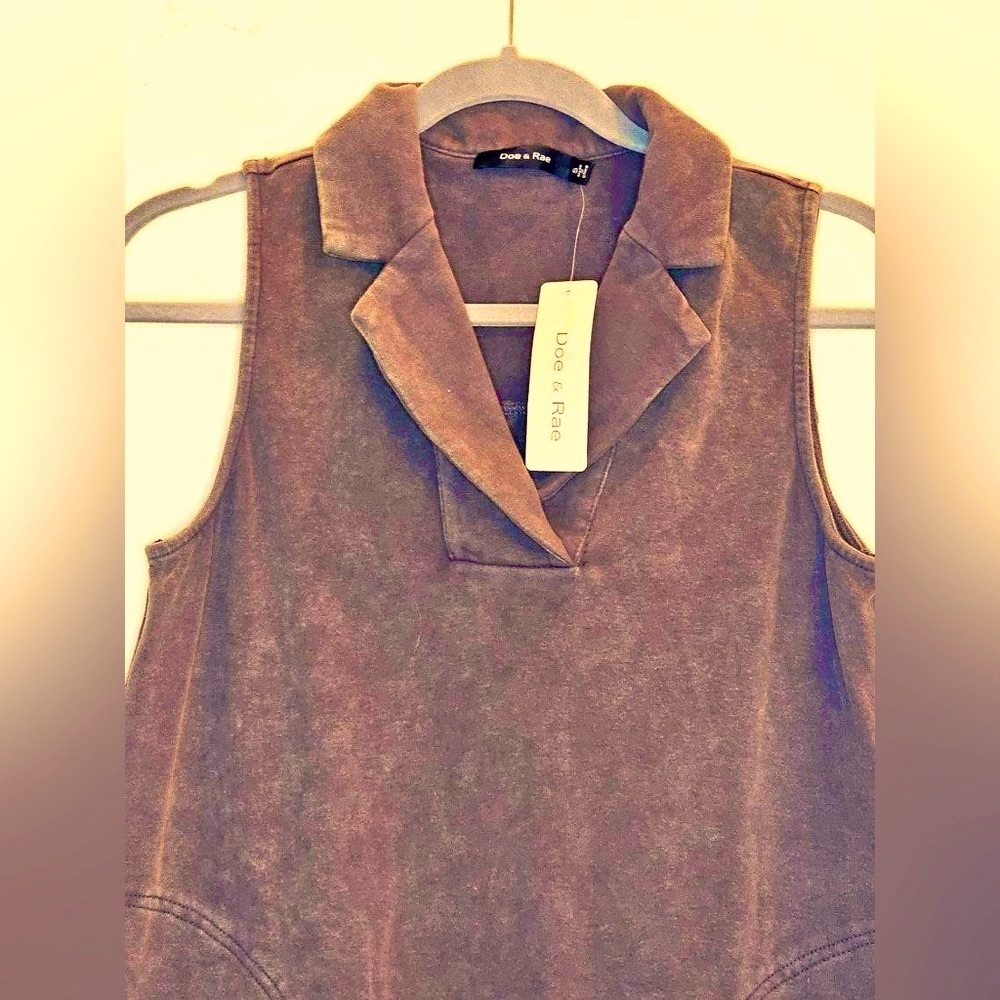 *DOE & RAE* [WITH TAGS] Washed Denim Dress